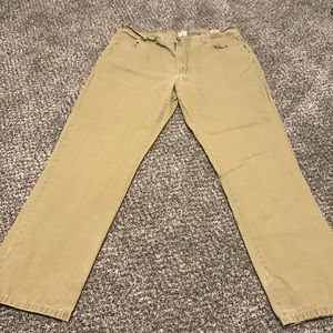 Mens red head dark khaki pants 40/34